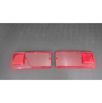 1.157.04 COPPIA LENTI FANALI POSTERIORI ROSSI PER FIAT 127 1^ SERIE