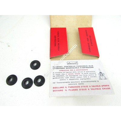 4 GOMMINI PARAOLIO SUPPLEMENTARI VALVOLE ASPIRAZIONE FIAT 600 - 600 D-1