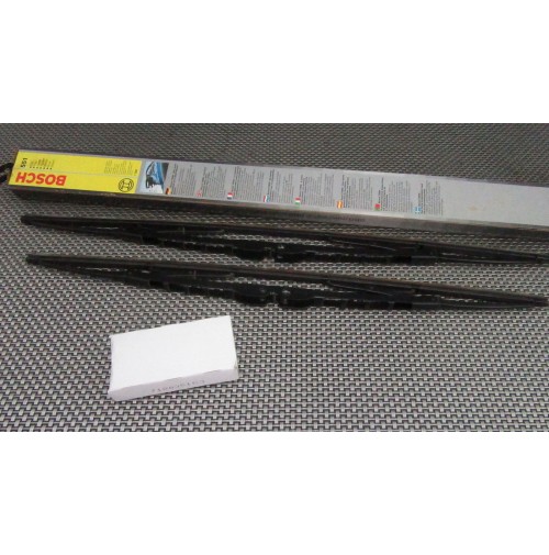 551 COPPIA SPAZZOLE TERGICRISTALLI MM 560 + 550 PER FIAT - RENAULT - HONDA - ...