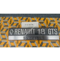 7700665380 FREGIO STEMMA EMBLEMA LOGO PER RENAULT 18 GTS 5 VITESSES