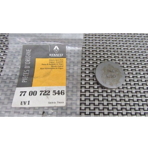 7700722546 SPESSORE PIATTELLO PUNTERIE 3.40 PER RENAULT LAGUNA - CLIO - ESPAC...