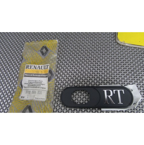 7700826831  LOGO EMBLEMA SIGLA RT PER RENAULT CLIO MK1