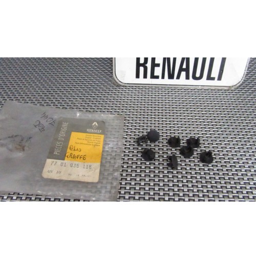 7701036118 KIT CLIP GRAFFETTE PER RENAULT CLIO