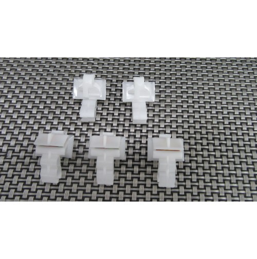 7701422217 KIT 5 PZ CLIP PASSACAVI BIANCO PER RENAULT 19 - CHAMADE - R21 - ES...