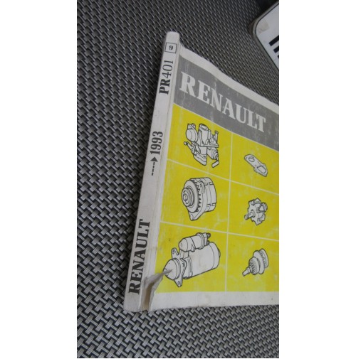 7711176831 CATALOGO RENAULT PR 401 9 DEL 1993 - CARBURATORI- MOT AVV - ALTERN...