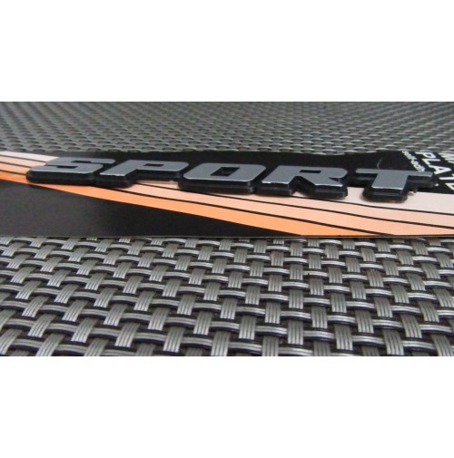 ADESIVO LOGO STEMMA EMBLEMA SPORT PER FIAT MM 135 X 15 CIRCA