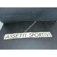 ADESIVO SCRITTA ASSETTI SPORTIVI APPLICAZIONI VARIE AUTO