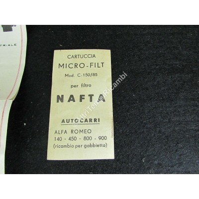 CARTUCCIA FILTRO GASOLIO NAFTA ALFA ROMEO AUTOCARRI 140 - 450 - 800 - 900 C -2