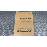 CATALOGO PARTI RICAMBIO CARROZZERIA FIAT 850 SPIDER