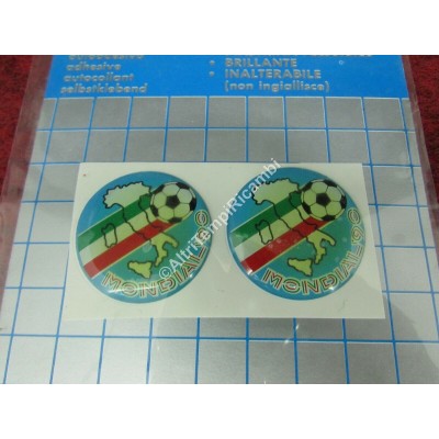 COPPIA AUTO ADESIVO PIASTRINA FLESSIBILE BRILLANTE MONDIALI 90 03.683 / A-1