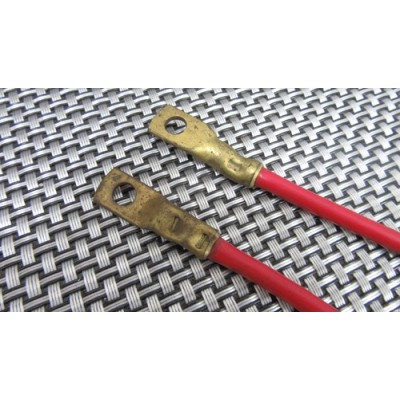 COPPIA CAVI ROSSI UNIVERSALI PER FIAT - LANCIA - AUTOBIANCHI MM 275X5-1