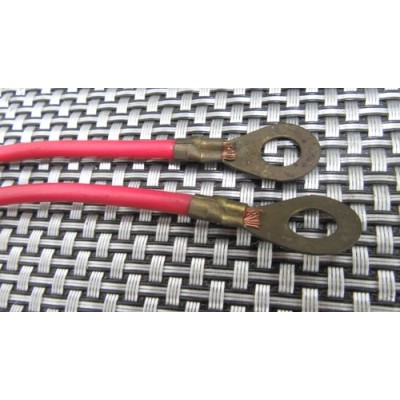 COPPIA CAVI ROSSI UNIVERSALI PER FIAT - LANCIA - AUTOBIANCHI MM 280X4-0