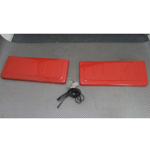 COPPIA CONVOGLIATORE ARIA COFANO MOTORE PER 126 ROSSO CORALLO