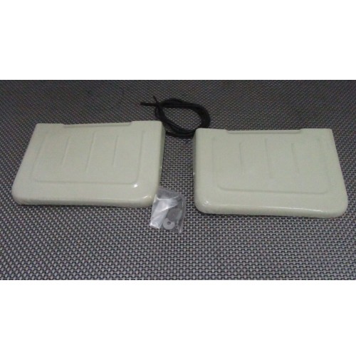 COPPIA CONVOGLIATORE ARIA COFANO MOTORE PER FIAT 500 D - F - L - R AVORIO DA ...