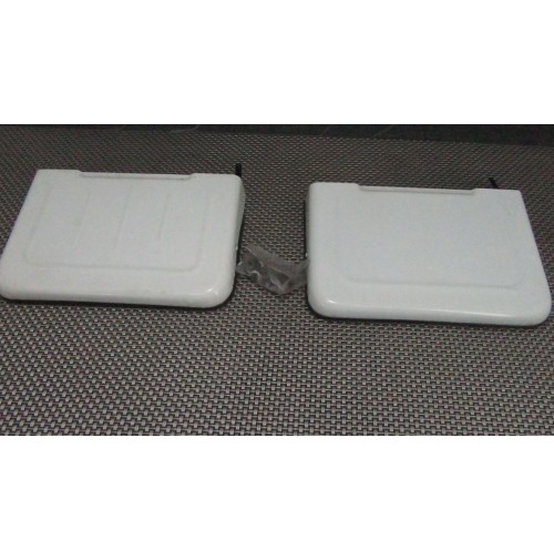 COPPIA CONVOGLIATORE ARIA COFANO MOTORE PER FIAT 500 D - F - L - R BIANCO