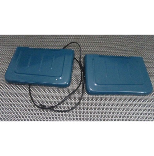 COPPIA CONVOGLIATORE ARIA COFANO MOTORE PER FIAT 500 D - F - L - R BLU