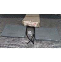 COPPIA CONVOGLIATORE ARIA COFANO MOTORE PER FIAT 500 D - F - L - R GRIGIO