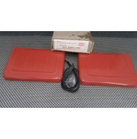 COPPIA CONVOGLIATORE ARIA COFANO MOTORE PER FIAT 500 D - F - L - R ROSSO CORALLO