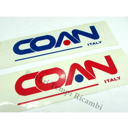 COPPIA DESIVI COAN ITALY AUTO D'EPOCA DECALS STICKERS AUFKLEBER DECORAZIONI