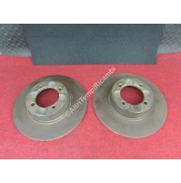COPPIA DISCHI FRENO ANTERIORI AUTO D'EPOCA FIAT - LANCIA - ALFA ROMEO