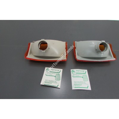 COPPIA FANALINI ANTERIORE RENAULT 9 INDICATOR TURN LIGHTS FRONT FAHRTRICHTUNGSAN-2