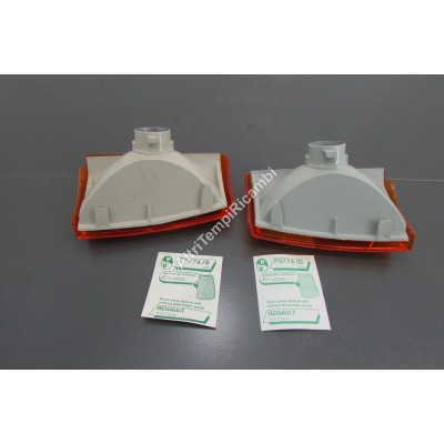 COPPIA FANALINI ANTERIORE RENAULT 9 INDICATOR TURN LIGHTS FRONT FAHRTRICHTUNGSAN-1