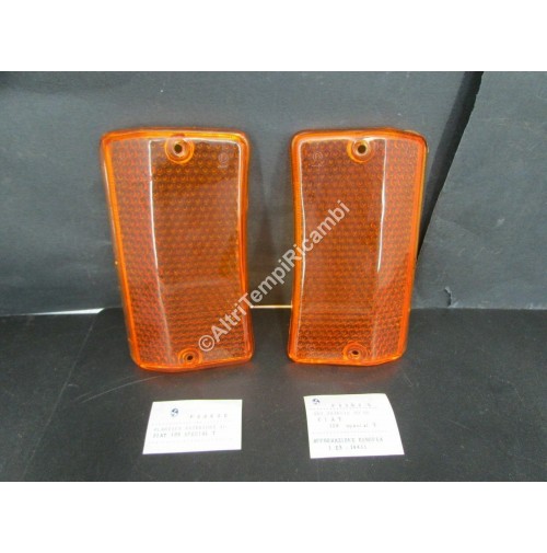 COPPIA LENTE FANALINO ANTERIORE FIAT 124 SPECIAL - SPECIAL T 5262 2 FRONT INDICA
