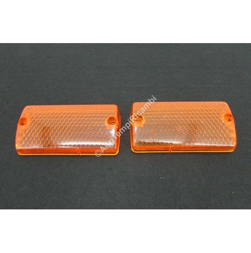 COPPIA LENTE FRECCIA ANTERIORE DX SX ARANCIONE A112 11116130