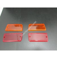 COPPIA LENTI FANALE POSTERIORELAMPEGGIATORE E LENTE ROSSA FIAT 131 1^ 1643/022