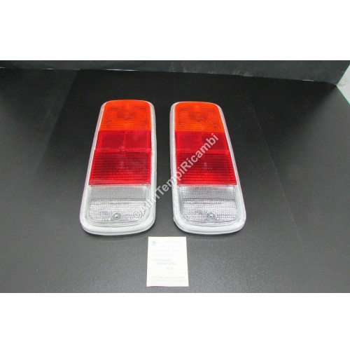 COPPIA LENTI FANALI POSTERIORI VOLKSWAGEN TRANSPORTER DEL '72 12958