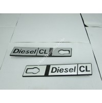 COPPIA LOGO STEMMA EMBLEMA LATERALE FIAT RITMO DIESEL CL