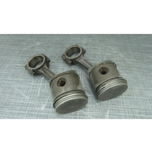 COPPIA PISTONI PER FIAT 1100 D DIAM. 72 COMPLETI DI BIELLE 6501374