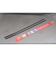 COPPIA PROFILI NERI SALVAPORTA 2X65 CM PER FIAT - ALFA ROMEO - LANCIA - UNIVE...