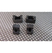 COPPIA TASSELLO RIGIDO + SEDE GOMMINO BATTUTA COFANO PER FIAT 128 1° SERIE