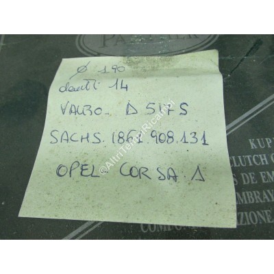 DISCO FRIZIONE CORSA A - ASCONA C - KADETT D E CABRIOLET - CLUTCH PLATE-3