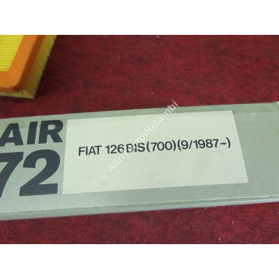 FILTRO ARIA FIAT 126 BIS 700 DAL 1987 AR 372-4