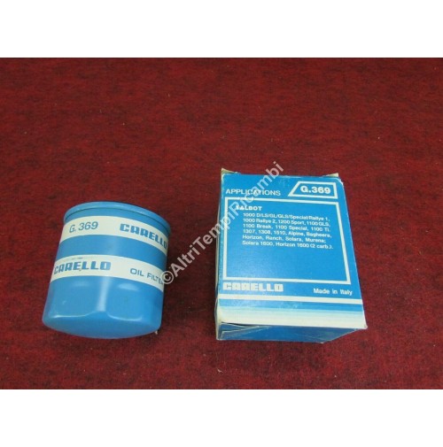 FILTRO OLIO TALBOT 1000 D LS GLS SPECIAL - RALLYE - 1000 RALLYE - 1000 SPORT