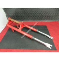 FORCELLA COMPLETA FORK GABEL HORQUILLA FOURCHE COLORE ROSSO E/O BLU