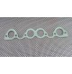 GUARNIZIONE COLLETTORE ASPIRAZIONE PER VW GOLF - SCIROCCO - PASSAT - AUDI 80 ...