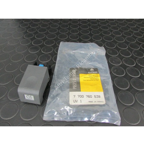 INTERRUTTORE PULSANTE COMANDO RETRONEBBIA RENAULT SUPER 5 7700760538