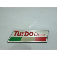 LOGO STEMMA EMBLEMA FIAT TURBO DIESEL