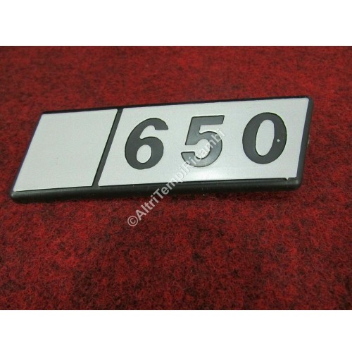 LOGO STEMMA EMBLEMA FREGIO 650 FIAT 126 PERSONAL 650CC