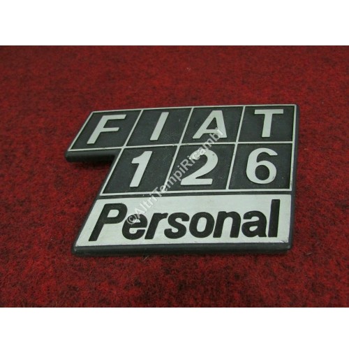 LOGO STEMMA EMBLEMA FREGIO FIAT 126 PERSONAL