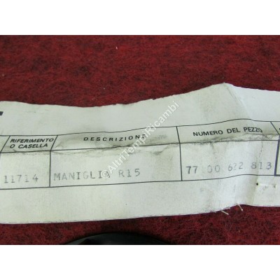 MANIGLIA GHIERA REGOLAZIONE SEDILE RENAULT R15 7700622813-3