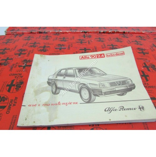 MANUALE USO E MANUTENZIONE ALFA ROMEO 90 2.4 TURBO DIESEL