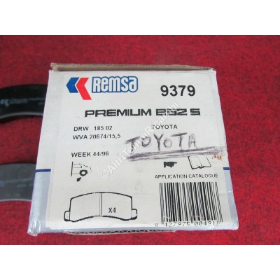 PASTIGLIE FRENO POSTERIORI TOYOTA WVA 20674 / 15,5 REAR BRAKE PADS BREMSBELÄGE-2