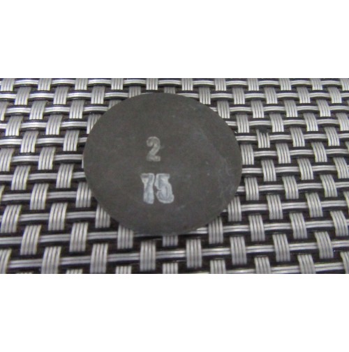PIATTELLO SPESSORE REGISTRO PUNTERIE VALVOLE DIAM. 33 SP 2,75 PER FIAT 124 SP...