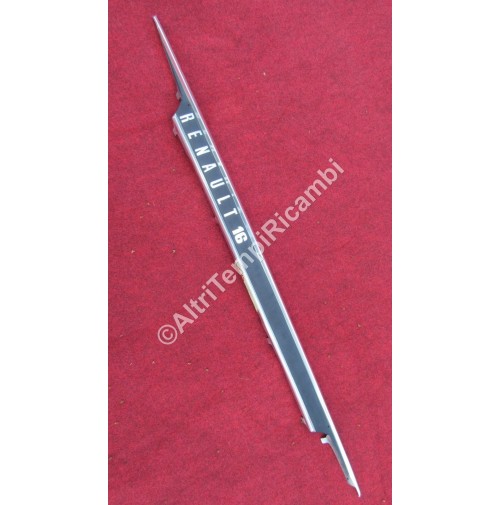 PROFILO FREGIO MODANANTURA COFANO POST CROMATO PER RENAULT R16