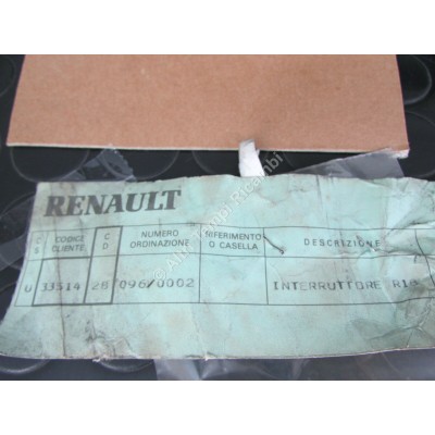 PULSANTE INTERRUTTORE COMANDO LUCI RENAULT 18 7700552536-4