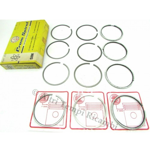 SERIE FASCE ELASTICHE FIAT 124 1197 cc 238 124.BL.016 - PISTON RINGS + 0,4